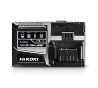 HIKOKI UC18YSL3 Rapid Smart Charger for Slide Li-ion Battery 14.4-18V | 3-way protection technology helps prevent overheating and overcharging, with USB output and 4-colour status display.