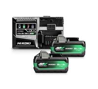 Hikoki UC18YSL3JHZ 36V/18V MultiVolt Starter Pack 2 x BSL36A18X 2.5/5.0Ah Battery & UC18YSL3 Charger