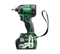 HiKOKI WH36DCJRZ 36V Multi Volt Cordless Impact Driver Kit | Brushless Driver Kit, 215 Nm Tightening Torque, Triple Hammer Technology, 2 x 2.5AH 36V / 18V Batteries, Charger & Case