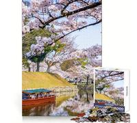 Hikone Japan Spring Lake 1000 Teenager Pieces Jigsaw Puzzle Calm Daily Accurate Edge Joyful Challenge Birthday Gift (38x52cm)