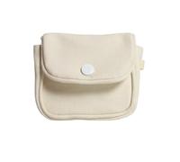 HIKOO DAILY 2PCS Portable Coin Purse New Solid Color Mini Cash Wallet Lightweight Cotton Headphone Bag Women Key Pouch Travel Card Holder(A-Beige)