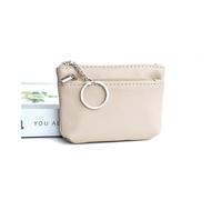 HIKOO DAILY PU Leather Coin Purse Mini Change Purses Women's Wallets Card Holder Zipper Pouch Key Chain Pocket Kids Coin Pocket(Camel,2PCS)