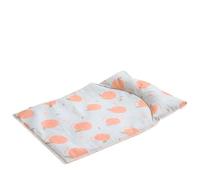HIKOO DAILY Washable Dog Cooling Mat Comfortable Breathable Soft Ice Blanket Moisture-proof Cat Sleep Cold Bed Pet(Orange,S)