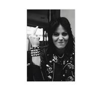 HIKPYY Joan Jett Canvas Art Poster- Rock Music Decor Canvas Poster Wall Art Decor Print Picture Paintings for Living Room Bedroom Decoration 08x12inch(20x30cm)