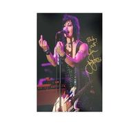 HIKPYY JOAN JETT Runaways Blackhearts Autographed Signed Canvas Poster Bedroom Decor Landscape Office Room Decor Gift 24x36inch(60x90cm)