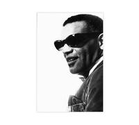 HIKPYY Ray Charles Music Poster Canvas Poster Bedroom Decor Landscape Office Room Decor Gift 12x18inch(30x45cm)