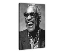 HIKPYY Ray Charles Music Poster Canvas Poster Bedroom Decor Landscape Office Room Decor Gift 24x36inch(60x90cm)