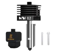 HIKUDIY 0.2mm Hardened Steel Hotend for Bambu Lab H2D, Extruder Print Head Replacement Removable Nozzle Quick Swap Hot End Design for Bambulab H2D 3D Printer