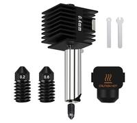 HIKUDIY 0.4mm Hotend for Bambu Lab A2L/A1/A1 Mini, Extruder Print Head Replacement with Extra 0.2mm 0.6mm Hardened Steel Nozzle Silicone Cover Sock for BambuLab A1/A1 Mini 3D Printer