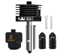 HIKUDIY 0.4mm Hotend for Bambu Lab P2S/H2S/H2D/H2D Laster Full Combo/H2D AMS Combo/A1/A1 Mini, Extruder Print Head with Extra 0.6mm 0.8mm Nozzle Quick Swap Hot End Design