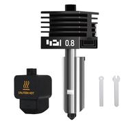 HIKUDIY 0.8mm Hardened Steel Hotend for Bambu Lab H2D, Extruder Print Head Replacement Removable Nozzle Quick Swap Hot End Design for Bambulab H2D 3D Printer