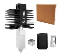 HIKUDIY 0.8mm Hardened Steel Hotend Nozzle Kit for Bambu Lab P1P P1S X1 X1C, All-Metal Integrated Design 300℃ High-Temperature Print Head Replacement
