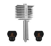 HIKUDIY 1-Pack 0.2mm Hotend 2.0 Upgrade for Bambu Lab A2L/A1/A1 Mini, All-Metal Stainless Steel Print Head with 2 Silicone Socks