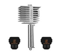HIKUDIY 1-Pack 0.6mm Hotend 2.0 Upgrade for Bambu Lab A2L/A1/A1 Mini, All-Metal Stainless Steel Print Head with 2 Silicone Socks
