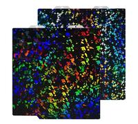 HIKUDIY 184x184mm PEF+PEY Build Plate for Bambu Lab A1 Mini, Rainbow Confetti PEF+Galaxy PEY Spring Steel Plate Print Bed for Bambu Labs 3D Printer