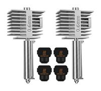 HIKUDIY 2-Pack 0.6mm Hotend 2.0 Upgrade for Bambu Lab A2L/A1/A1 Mini, All-Metal Stainless Steel Print Head with 4 Silicone Socks