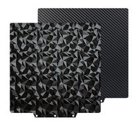 HIKUDIY 235 x 235 mm PEO+PET Build Plate for Adventurer AD5X/5M/5M Pro | Smooth Diamond + Carbon Fiber Surface for Neptune 3 Pro/4, Kobra, Ender 3/3 Pro/3 S1/3 V2, CR-20/CR-20 Pro and Ender 5/5 Pro