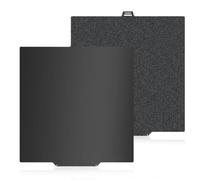 HIKUDIY 280x280mm Black PEI Build Plate for QIDI Q2, Double-Sided Smooth PEI+Textured PEI Spring Steel Sheet Heat Bed with Strong Adhesion & Easy Part Removal