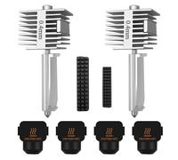 HIKUDIY 2Pack A1 Mini/A1 Hotend, All Metal Extruder Hot End Stainless Steel Print Head with 2PCS Silicone Cover Sock and Nozzle Brush for Bambu Lab A1/A1 Mini 3D Printer