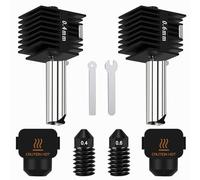HIKUDIY 2PCS 0.4mm+0.6mm Hotend Kit for Bambu Lab A1/A1 Mini, 3D Printer Parts Replacement Print Head for Bambu Lab A1/A1 Mini 3D Printer