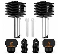 HIKUDIY 2PCS 0.4mm Hotend Kit for Bambu Lab A1/A1 Mini, 3D Printer Parts Replacement Print Head for Bambu Lab A2L/A1/A1 Mini 3D Printer
