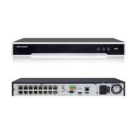 HIKV DS-7616NI-K2/16P 16 Channels 1U PoE 4K Network Video Recorder NVR, H265+, Embedded Plug & Play, Up to 8MP (4K) Resolution, International Original English Version Support ON-VIF Support Upgrade