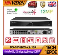 Hikvision Digital Technology DS-7616NXI-K2/16P Network Video Recorder (NVR) 1U Black