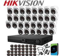 Hikvision 16/32CH DVR Security 4K CCTV Camera System 8MP Outdoor ColorVu Audio