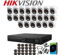 Hikvision 16/32CH DVR Security 4K CCTV Camera System 8MP Outdoor ColorVu Audio
