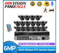 Hikvision 16CH AcuSense 4K NVR 6MP PTZ IR Outdoor Security Camera System HDD Kit