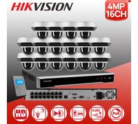 Hikvision 16CH CCTV System 4XZoom 4MP Acusense Outdoor PTZ IR Camera MIC Speaker