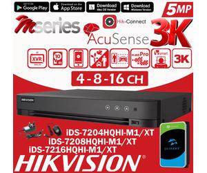 HIKVISION 16Ch DVR 5MP 3K HDCVI/AHD/TVI/CVBS + 6MP IP Camera Digital Recorder UK