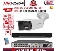 Hikvision 16POE 16CH NVR System DS-7616NI-M2/16P ColorVu 8MP 4K IP Camera Bullet