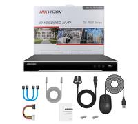 Hikvision 16POE 16CH NVR Systems ColorVu Panoramic Turret 8MP 4K IP Camera Black