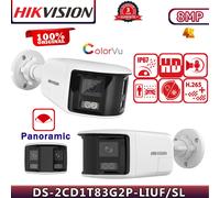 HIKVISION 180Wide Angle Hybrid Light Bullet Colorvu 8MP 4K IP Camera MIC&Speaker