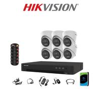 HIKVISION 2-WAY AUDIO SMART COLOURVU 5MP CCTV SYSTEM DVR 3K CAMERA SECURITY KIT