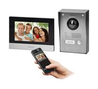 Hikvision 2 Wire Single Family Connected Video Intercom Kit with 7" Touch Screen and WiFi External Panel with FullHD Camera Video Doorbell