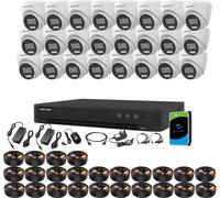 Hikvision 32CH 5MP Smart Hybrid CCTV DVR Kit ColorVu Night Vision Audio Cameras