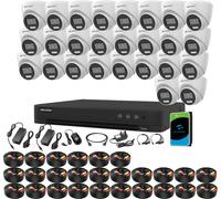 Hikvision 32CH 5MP Smart Hybrid CCTV DVR Kit ColorVu Night Vision Audio Cameras