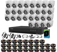 Hikvision 32CH 5MP Smart Hybrid CCTV DVR Kit ColorVu Night Vision Audio Cameras