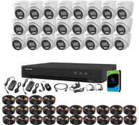Hikvision 32CH 5MP Smart Hybrid CCTV DVR Kit ColorVu Night Vision Audio Cameras