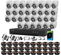 Hikvision 32CH 5MP Smart Hybrid CCTV DVR Kit ColorVu Night Vision Audio Cameras