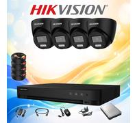 HIKVISION 3K 5MP CCTV SYSTEM COLORVU SMART HYBRID BUILT-IN MIC OUT/INDOOR CAMERA