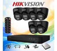 HIKVISION 3K 5MP CCTV SYSTEM COLORVU SMART HYBRID BUILT-IN MIC OUT/INDOOR CAMERA