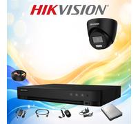 HIKVISION 3K 5MP CCTV SYSTEM COLORVU SMART HYBRID BUILT-IN MIC OUT/INDOOR CAMERA