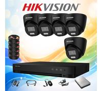 HIKVISION 3K 5MP CCTV SYSTEM COLORVU SMART HYBRID BUILT-IN MIC OUT/INDOOR CAMERA