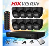 HIKVISION 3K 5MP CCTV SYSTEM COLORVU SMART HYBRID BUILT-IN MIC OUT/INDOOR CAMERA