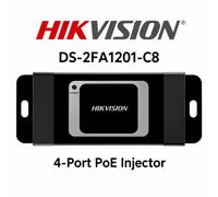 Hikvision 4-Port PoE Injector, 30 W, IEEE 802.3af/at, AC 100-240V, DS-2FA1201-C8