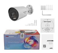 Hikvision 4CH 4POE AI 4K 8MP Hybrid Light ColorVu3.0 Mic System Bullet IP Camera