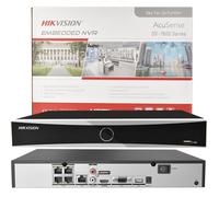 Hikvision 4CH AI NVR CCTV System 4K 8MP IR POE MIC Turret IP Camera Human Detect